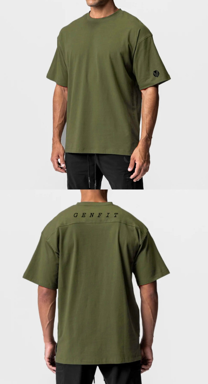 Genfit-Oversized-Tshirt-Green-Front